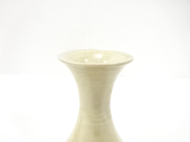  花唐草文　徳利花入(無地箱付)